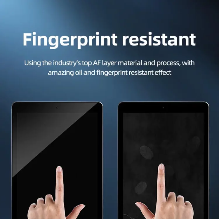 Anti-fingerprint tempered glass screen protector for iPad